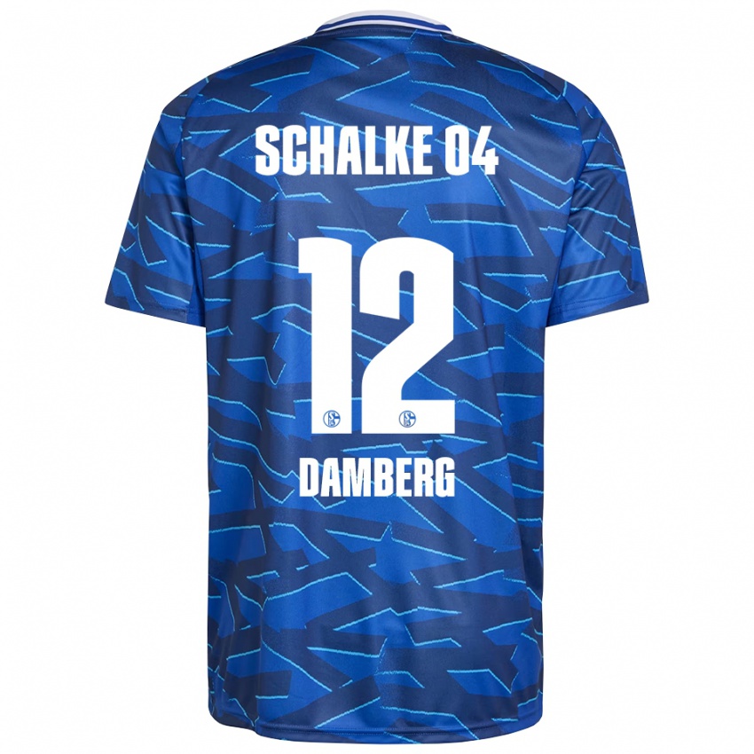 ילדים Niclas Damberg #12 כחול רויאל לבן ג'רזי ביתית 2025/26 חולצה קצרה