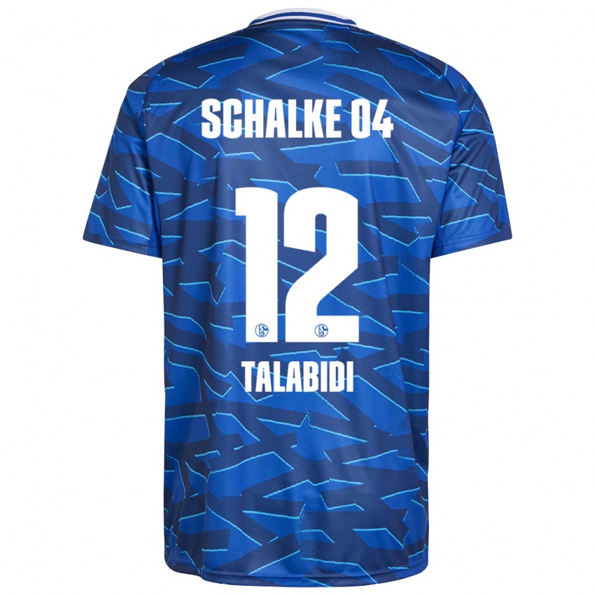 ילדים Malik Talabidi #12 כחול רויאל לבן ג'רזי ביתית 2025/26 חולצה קצרה