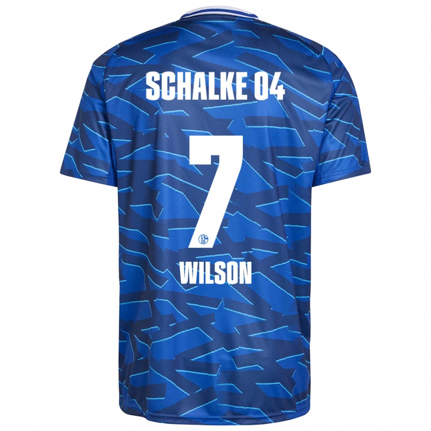 ילדים Clinton Wilson #7 כחול רויאל לבן ג'רזי ביתית 2025/26 חולצה קצרה