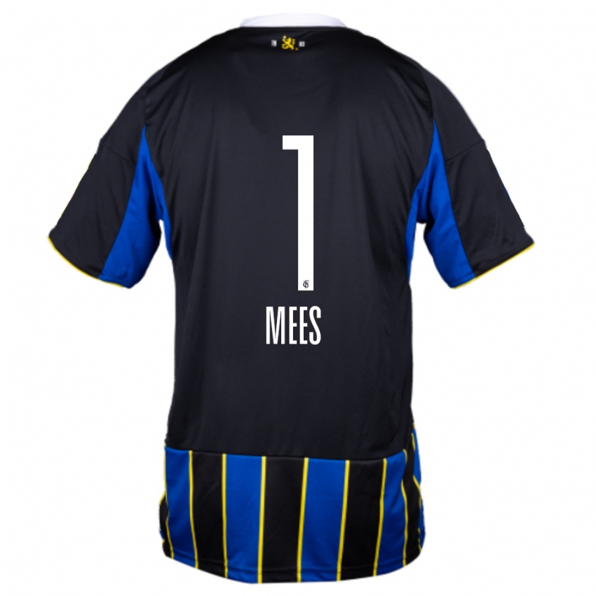 ילדים Alexander Mees #1 כחול שחור צהוב ג'רזי ביתית 2025/26 חולצה קצרה