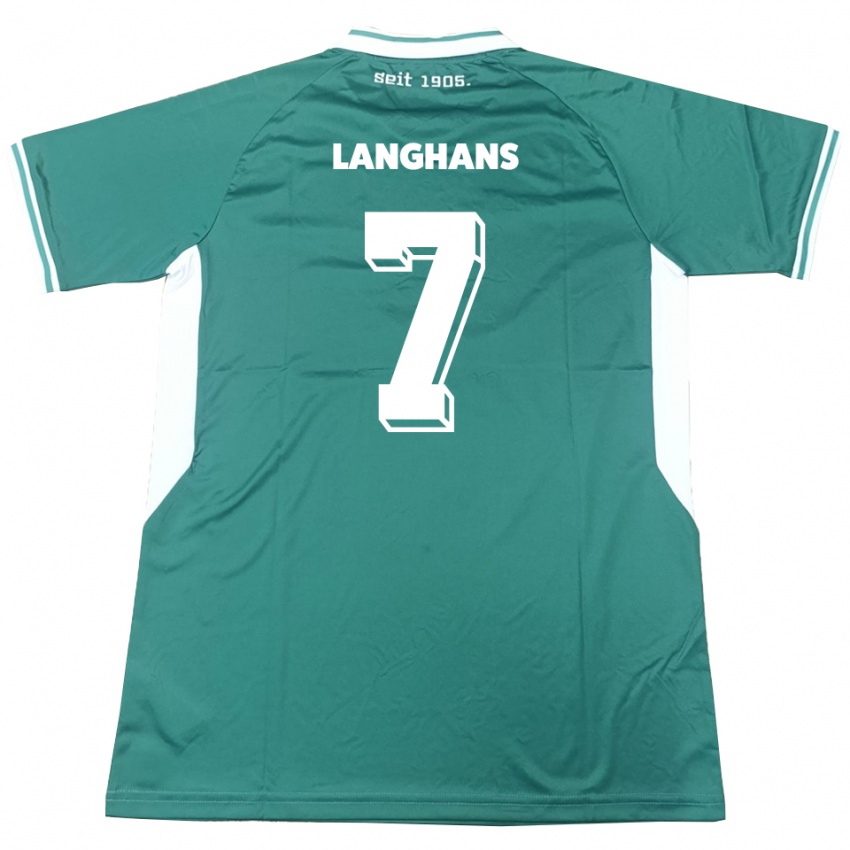 ילדים לאונרד לאנגהאנס #7 ירוק לבן ג'רזי ביתית 2025/26 חולצה קצרה