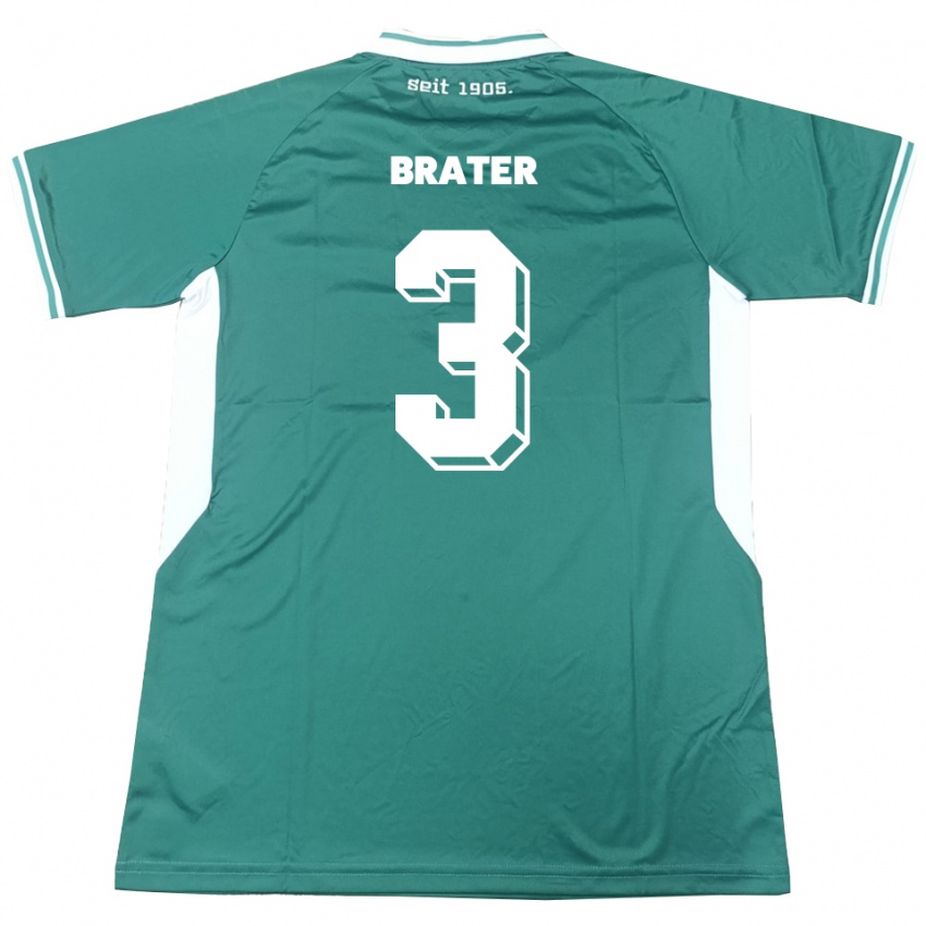 ילדים קריסטיאן בונליין #3 ירוק לבן ג'רזי ביתית 2025/26 חולצה קצרה