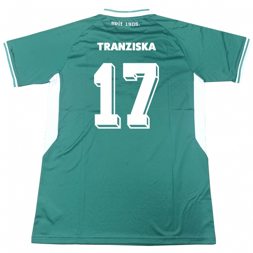 ילדים Jakob Tranziska #17 ירוק לבן ג'רזי ביתית 2025/26 חולצה קצרה