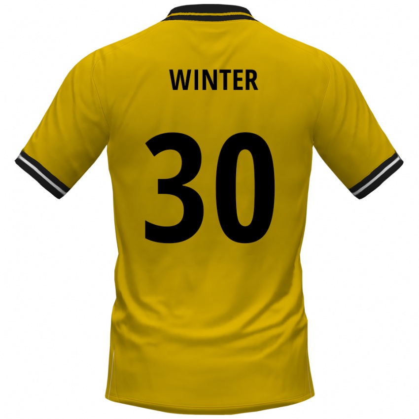 ילדים נילס ווינטר #30 צהוב שחור ג'רזי ביתית 2025/26 חולצה קצרה