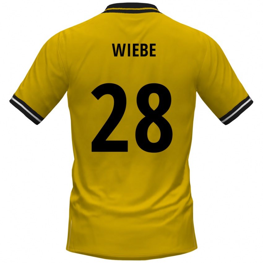 ילדים דנילו ווייבה #28 צהוב שחור ג'רזי ביתית 2025/26 חולצה קצרה