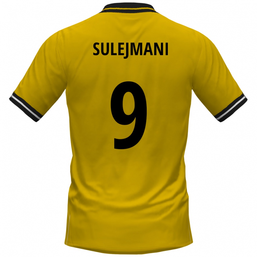 ילדים ואלמיר סוליימאני #9 צהוב שחור ג'רזי ביתית 2025/26 חולצה קצרה