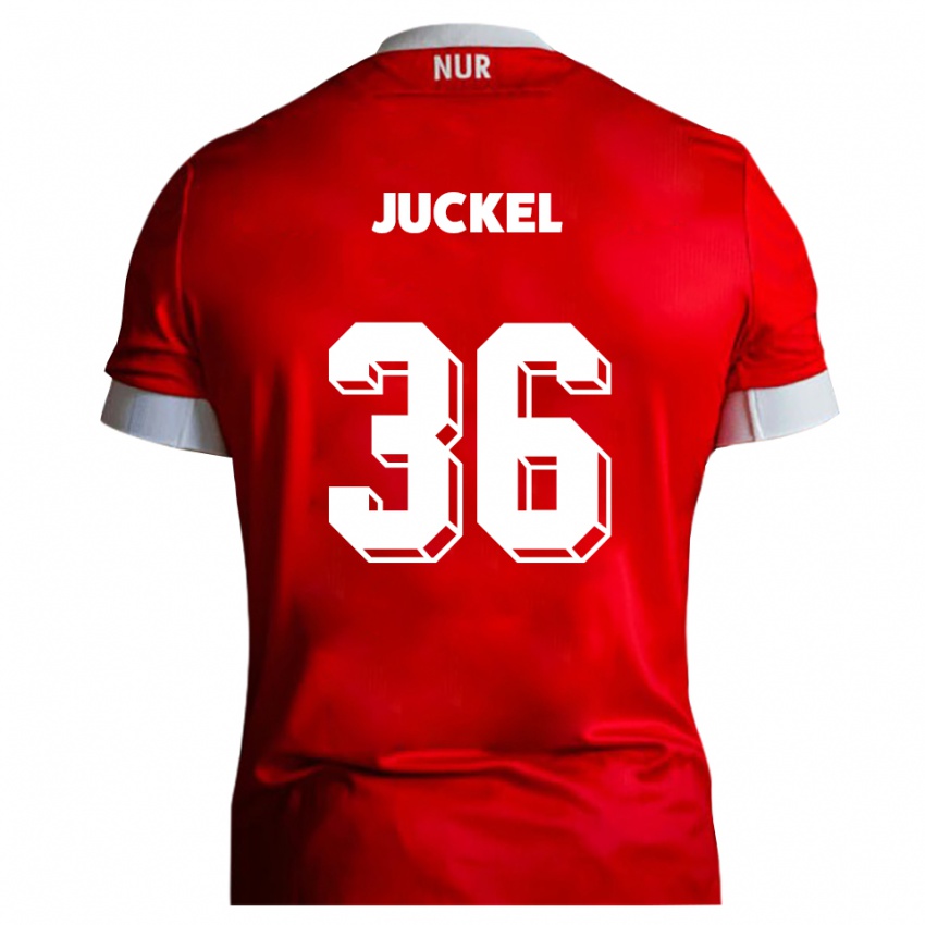 ילדים ג׳אניס ז׳וקל #36 אדום לבן ג'רזי ביתית 2025/26 חולצה קצרה