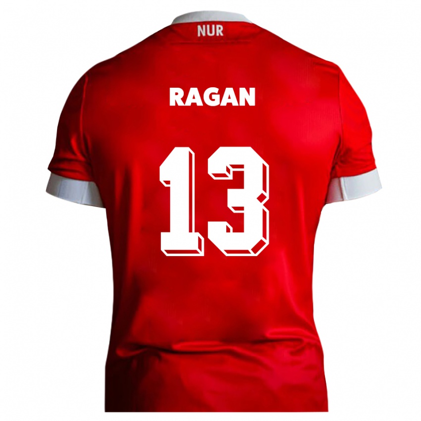 ילדים Hubert Ragan #13 אדום לבן ג'רזי ביתית 2025/26 חולצה קצרה