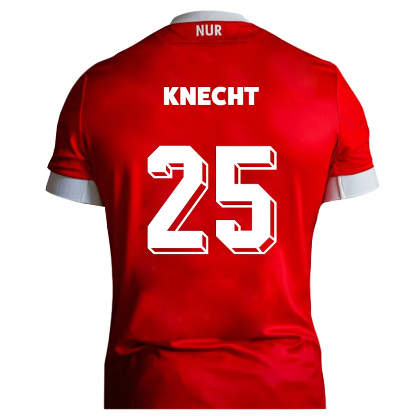 ילדים סילאס ניכט #25 אדום לבן ג'רזי ביתית 2025/26 חולצה קצרה