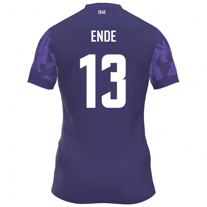 ילדים Oskar Ende #13 סגול לבן ג'רזי ביתית 2025/26 חולצה קצרה