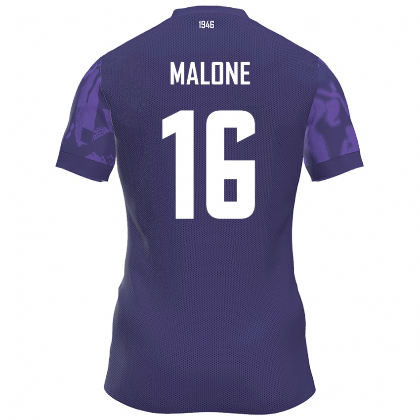 ילדים Ryan Malone #16 סגול לבן ג'רזי ביתית 2025/26 חולצה קצרה