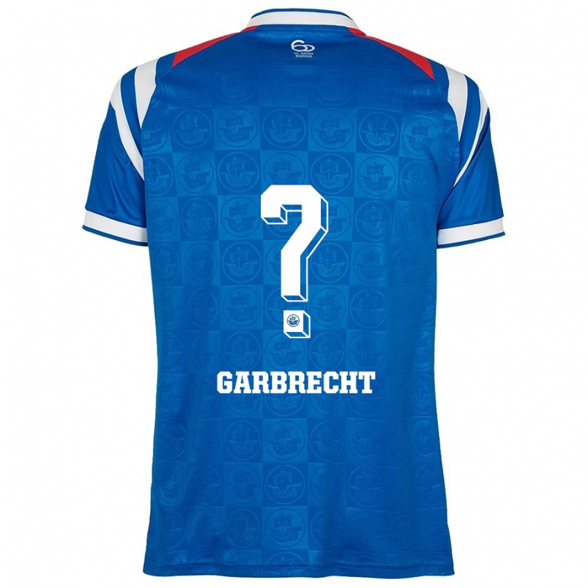 ילדים Johan Garbrecht #0 כחול לבן אדום ג'רזי ביתית 2025/26 חולצה קצרה