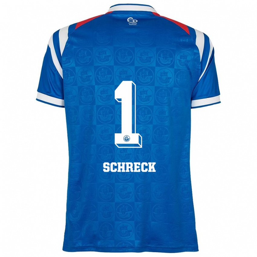 ילדים Til Schreck #1 כחול לבן אדום ג'רזי ביתית 2025/26 חולצה קצרה