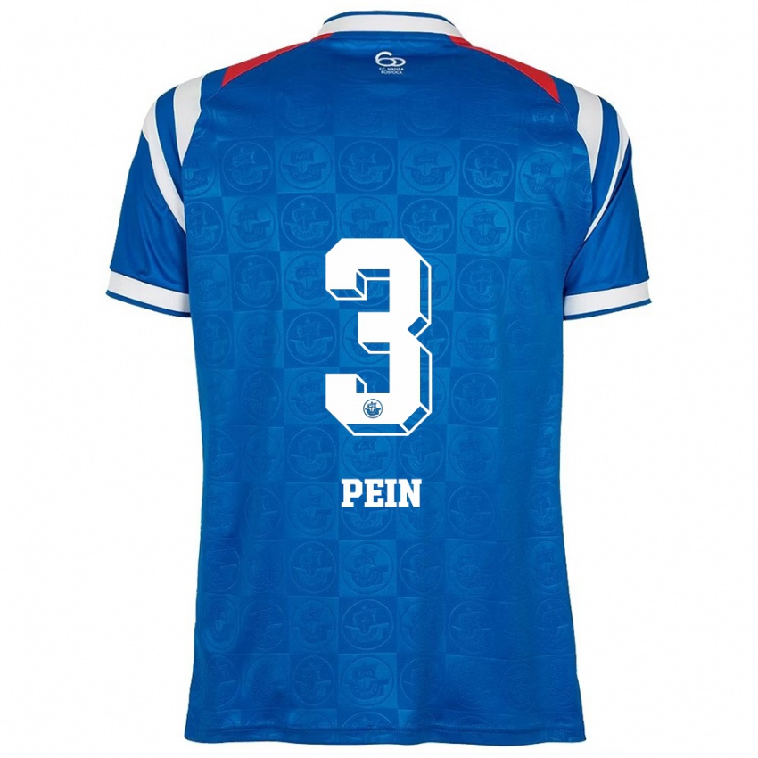 ילדים Ria Pein #3 כחול לבן אדום ג'רזי ביתית 2025/26 חולצה קצרה
