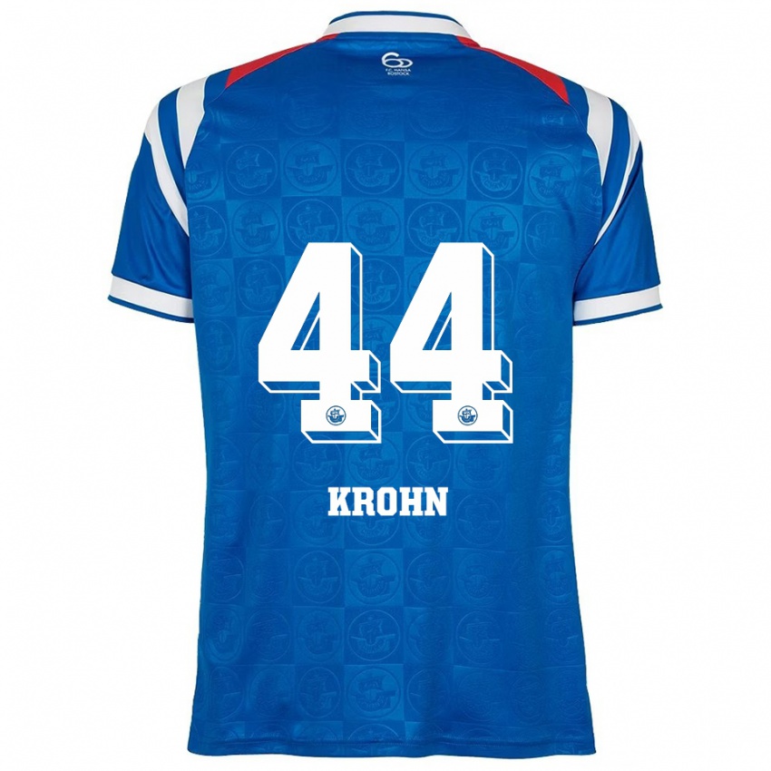 ילדים Tim Krohn #44 כחול לבן אדום ג'רזי ביתית 2025/26 חולצה קצרה