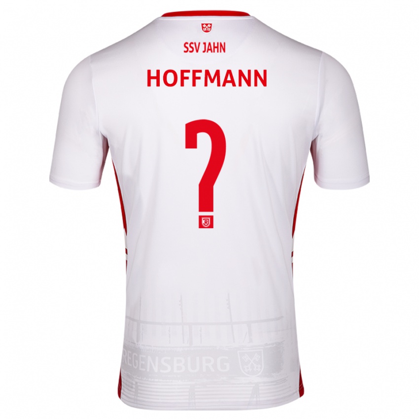 ילדים לאון הופמן #0 לבן אדום ג'רזי ביתית 2025/26 חולצה קצרה