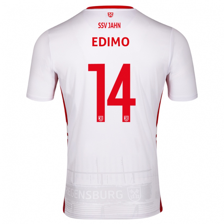 ילדים לינרוי אדימו #14 לבן אדום ג'רזי ביתית 2025/26 חולצה קצרה