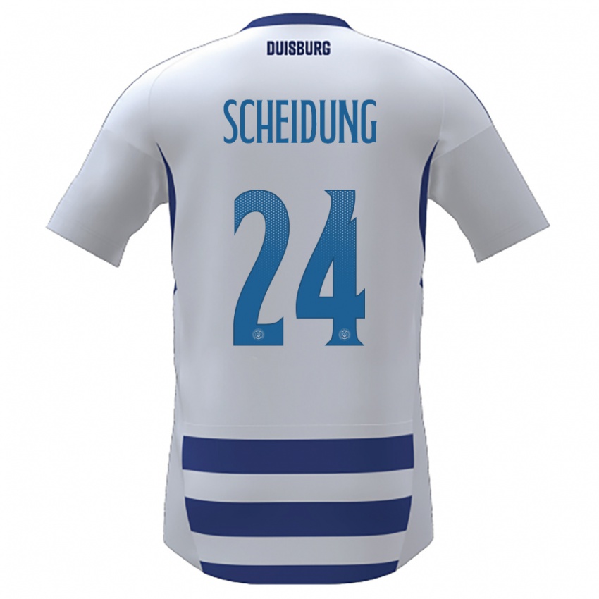 ילדים Lilli Scheidung #24 לבן כחול ג'רזי ביתית 2025/26 חולצה קצרה