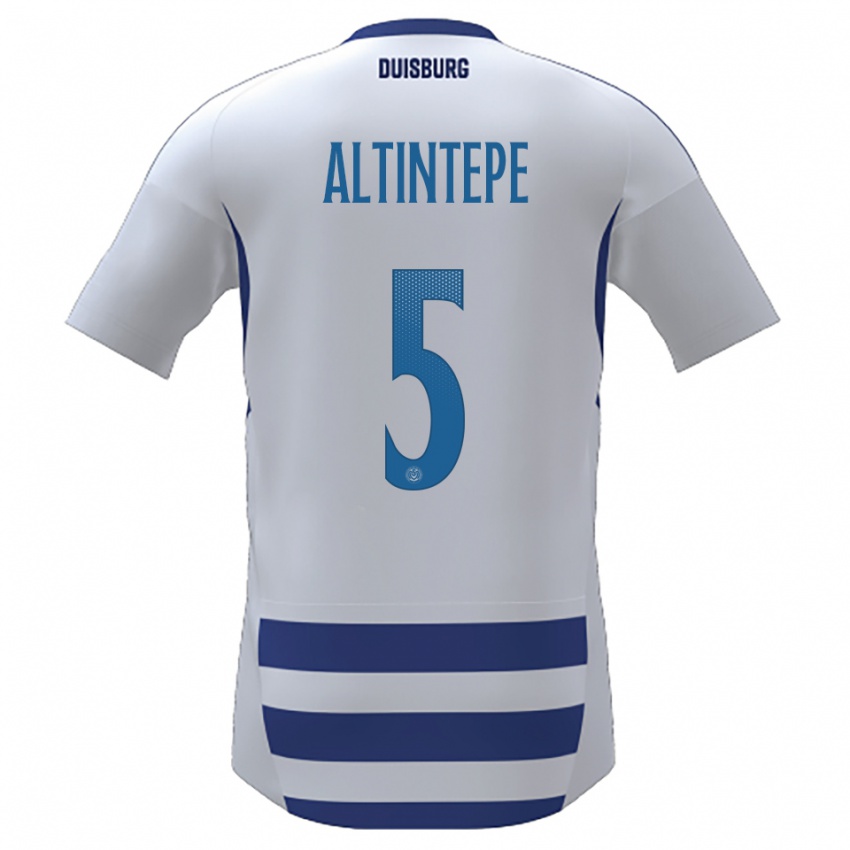 ילדים Sükeyne Altintepe #5 לבן כחול ג'רזי ביתית 2025/26 חולצה קצרה