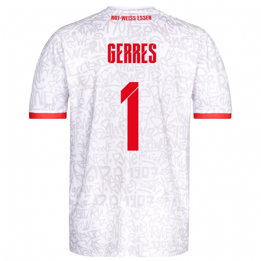 ילדים רומרו גרס #1 לבן אדום ג'רזי ביתית 2025/26 חולצה קצרה