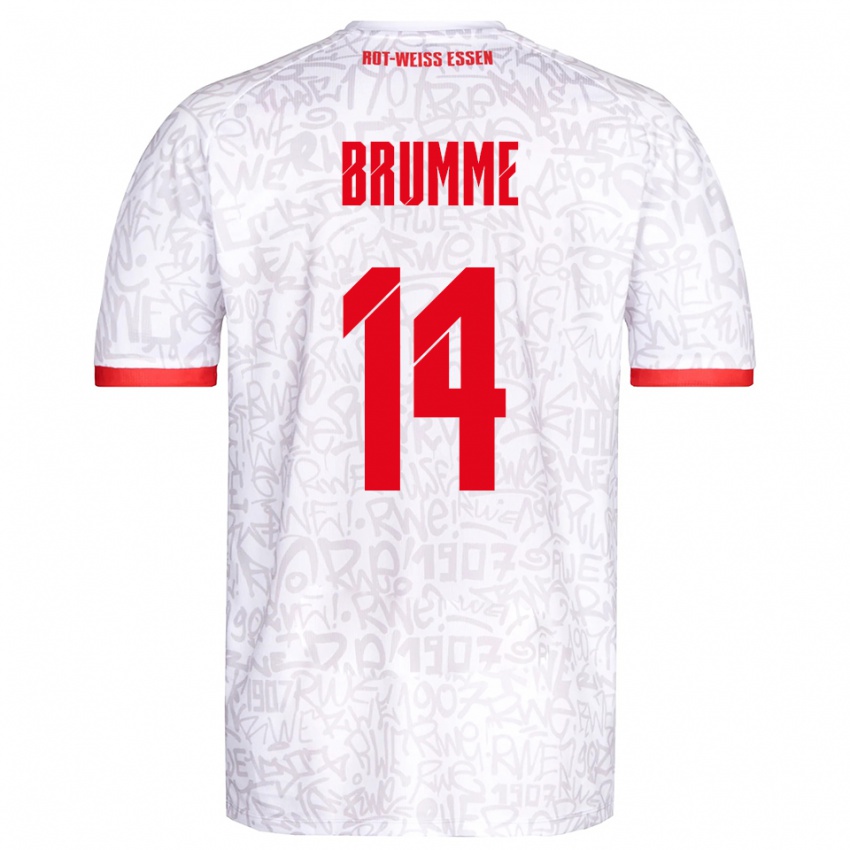 ילדים לוקס ברומה #14 לבן אדום ג'רזי ביתית 2025/26 חולצה קצרה