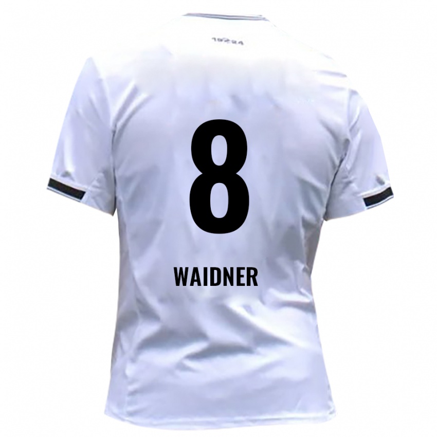 ילדים דניס ויידנר #8 לבן אדום ג'רזי ביתית 2025/26 חולצה קצרה