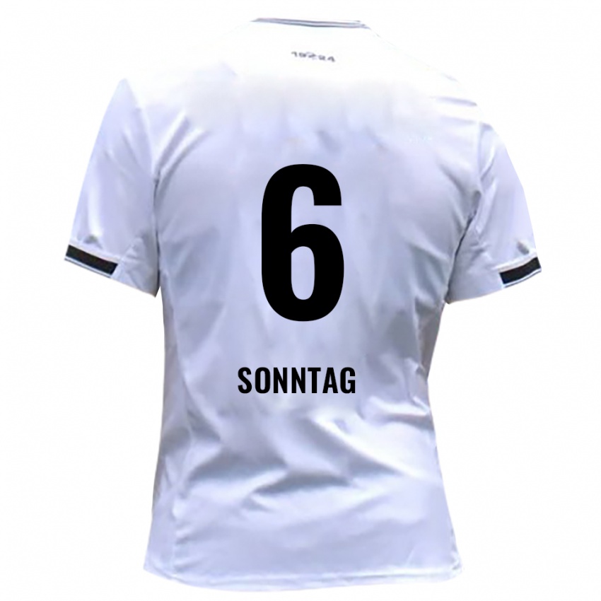 ילדים Cristiano Sonntag #6 לבן אדום ג'רזי ביתית 2025/26 חולצה קצרה