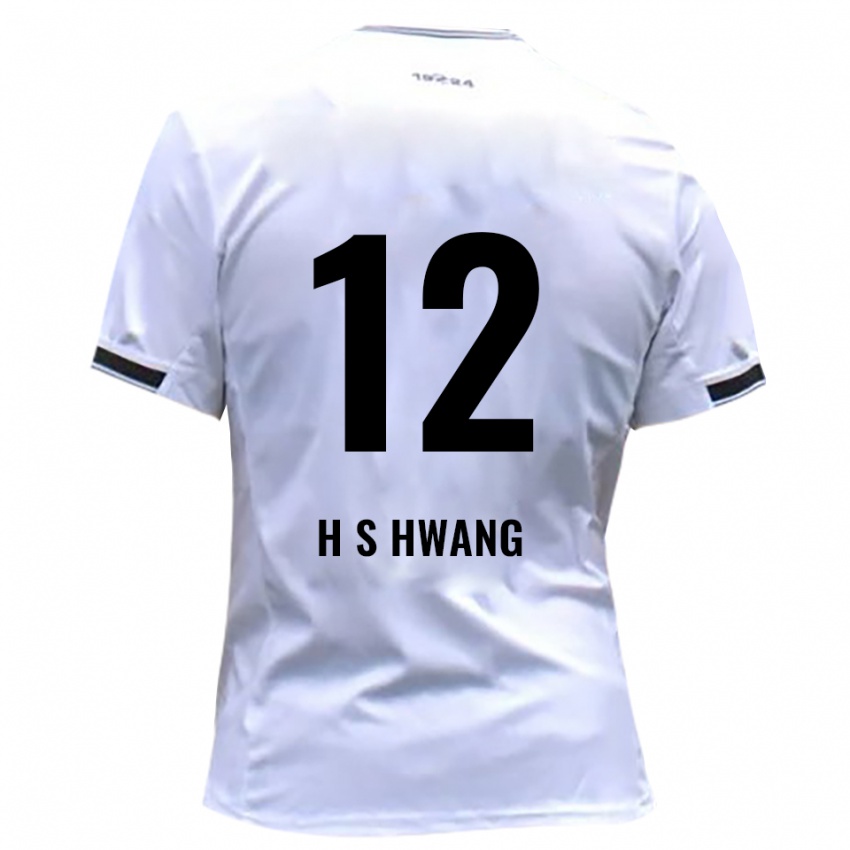 ילדים Seung-Ho Hwang #12 לבן אדום ג'רזי ביתית 2025/26 חולצה קצרה
