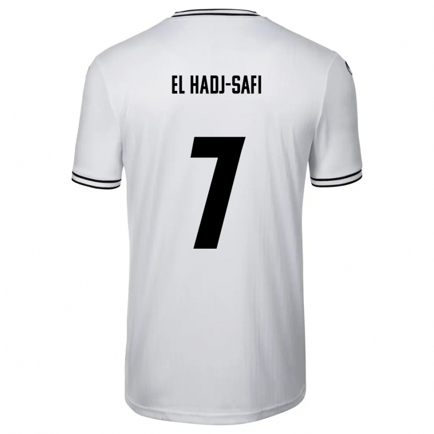 ילדים Iljas El Hadj-Safi #7 לבן שחור ג'רזי ביתית 2025/26 חולצה קצרה