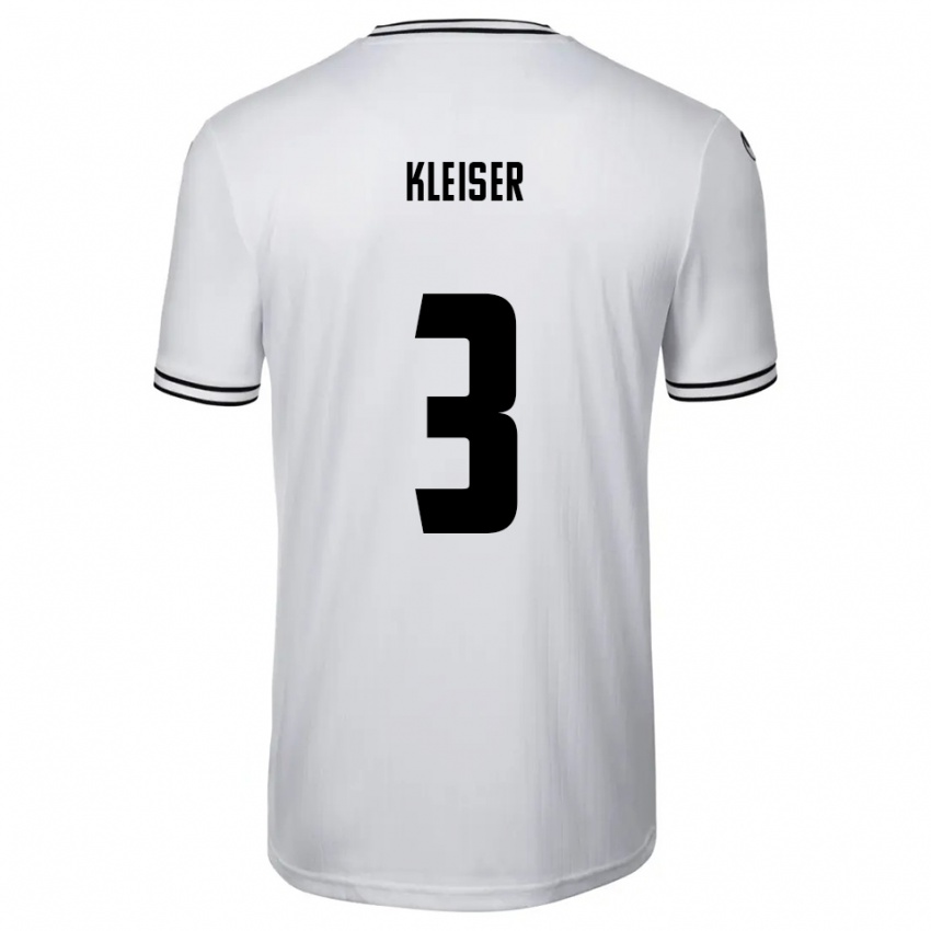ילדים נואה-מקסים קלייזר #3 לבן שחור ג'רזי ביתית 2025/26 חולצה קצרה