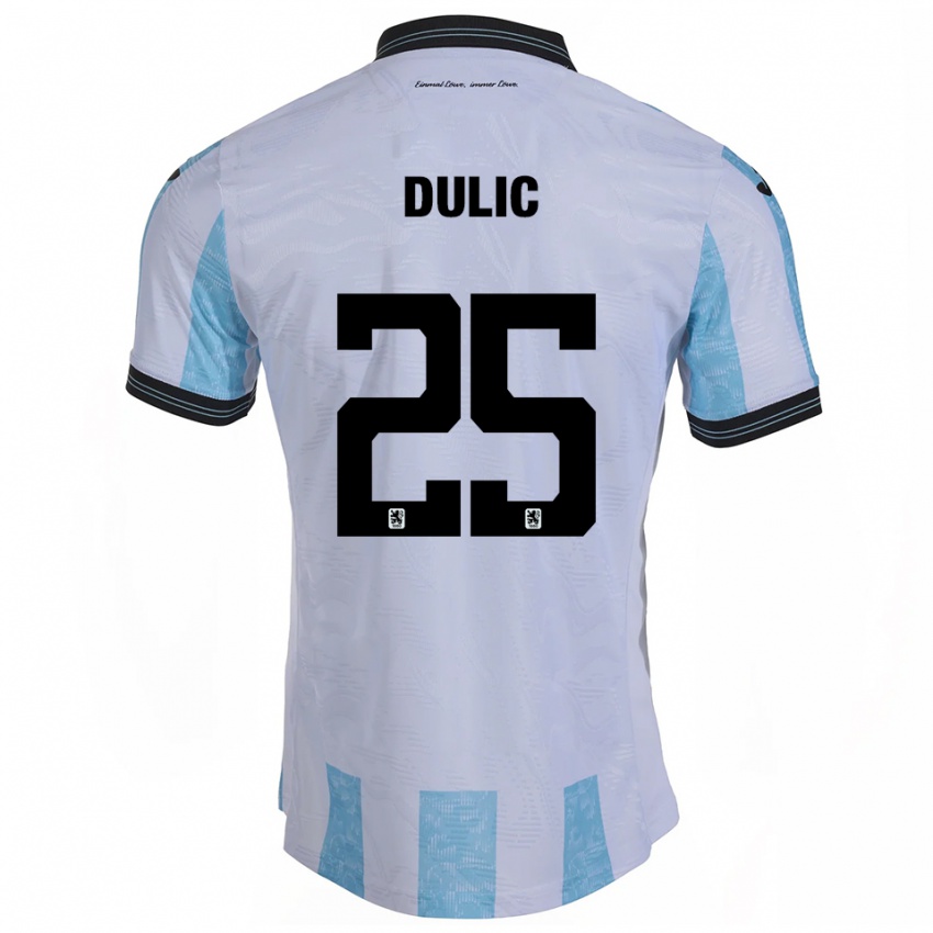 ילדים שון דוליק #25 לבן תכלת ג'רזי ביתית 2025/26 חולצה קצרה