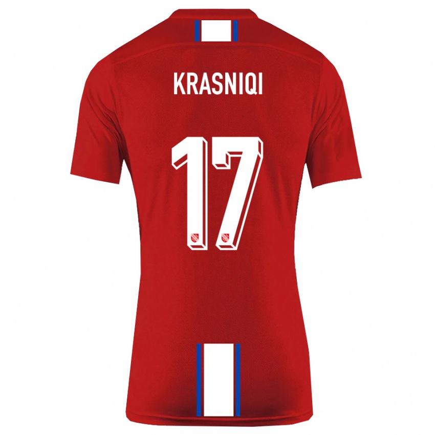 ילדים ארמל קרסניצ'י #17 אדום לבן ג'רזי ביתית 2025/26 חולצה קצרה
