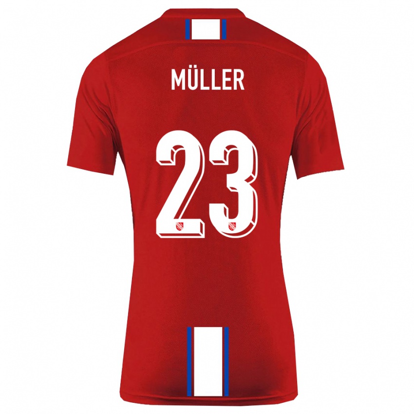 ילדים רובין מילר #23 אדום לבן ג'רזי ביתית 2025/26 חולצה קצרה