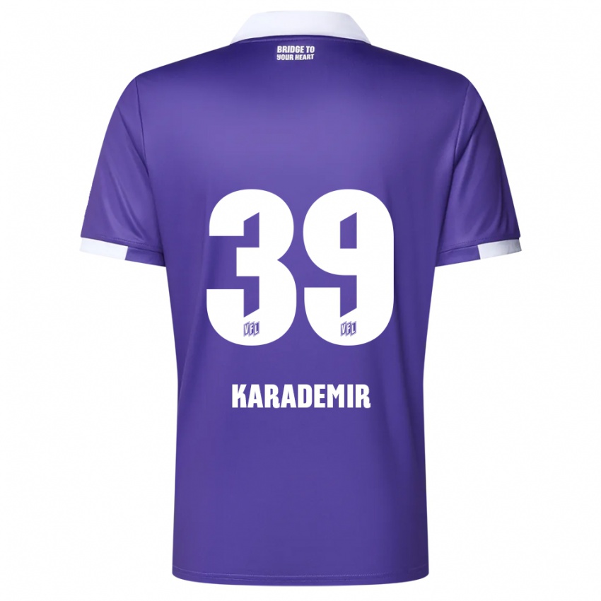 ילדים Yiğit Karademir #39 סגול לבן ג'רזי ביתית 2025/26 חולצה קצרה