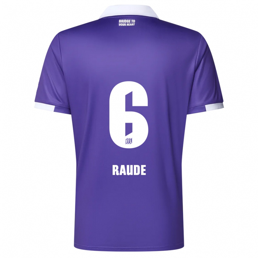 ילדים סוון ראוד #6 סגול לבן ג'רזי ביתית 2025/26 חולצה קצרה