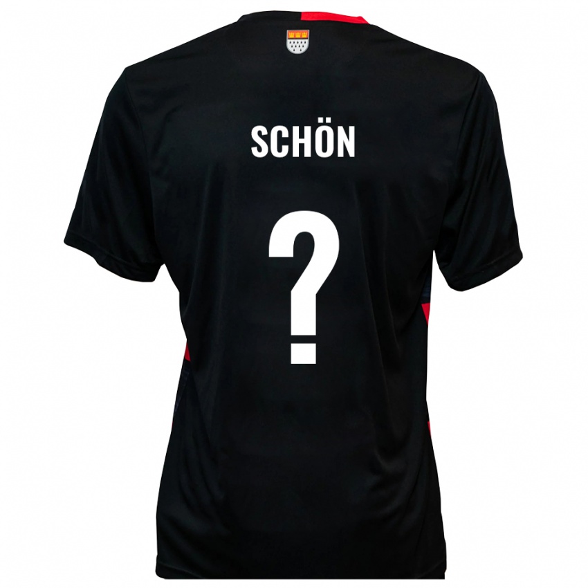 ילדים Ines Schön #0 שחור אדום ג'רזי ביתית 2025/26 חולצה קצרה