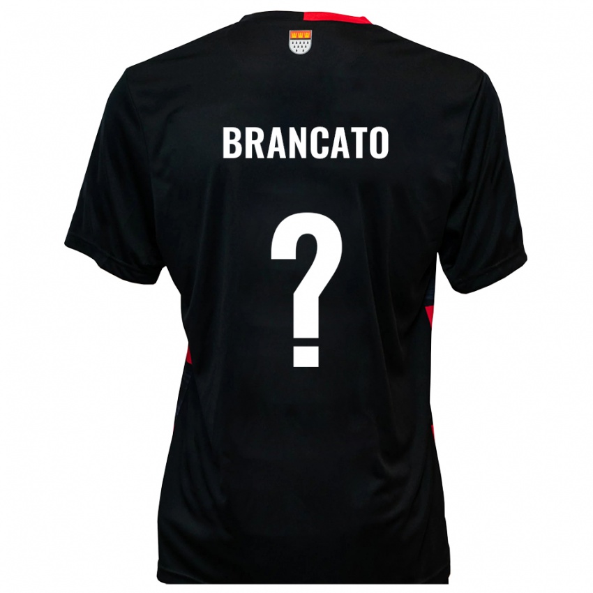 ילדים Elisea Brancato #0 שחור אדום ג'רזי ביתית 2025/26 חולצה קצרה