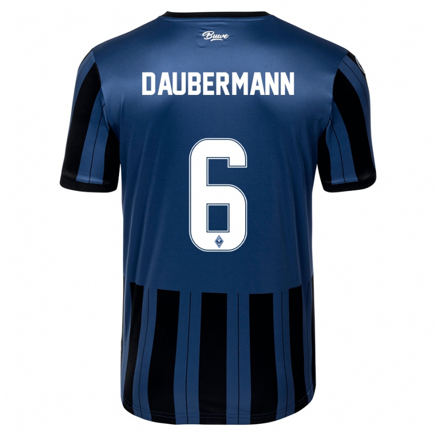 ילדים יונס דאוברמן #6 כחול אפור שחור ג'רזי ביתית 2025/26 חולצה קצרה