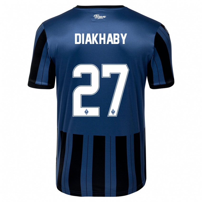 ילדים אדמה דיאקבי #27 כחול אפור שחור ג'רזי ביתית 2025/26 חולצה קצרה