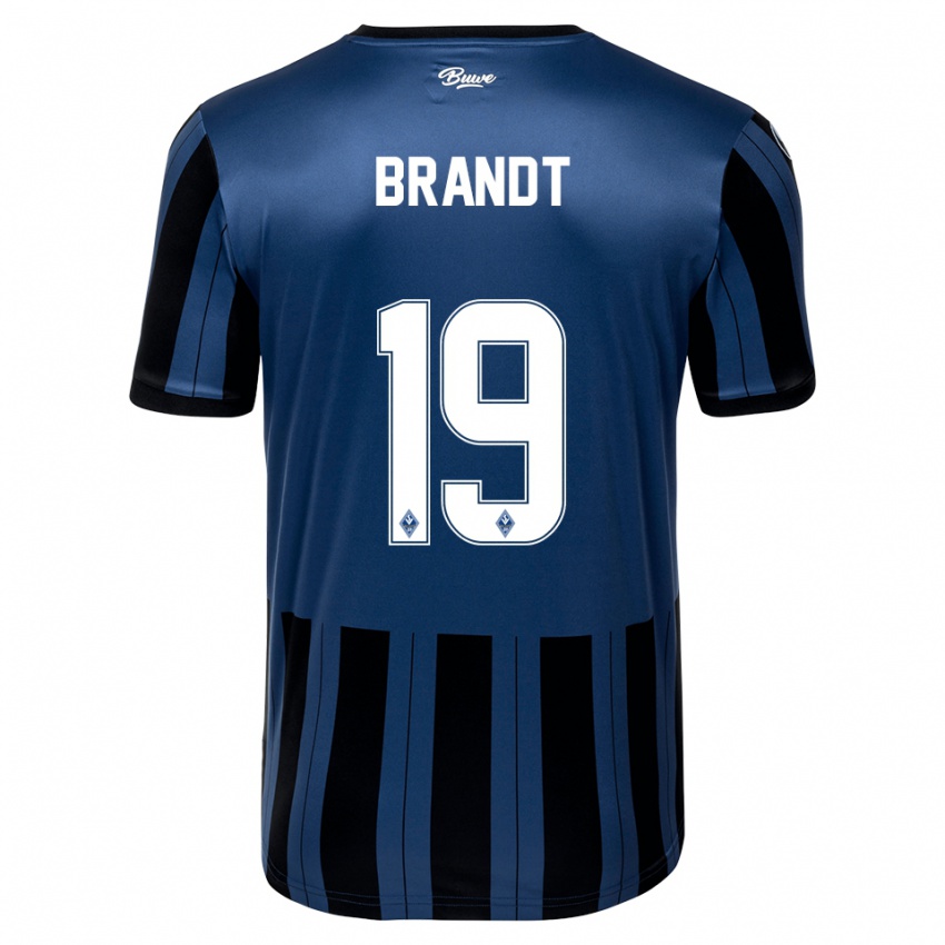 ילדים יאשה ברנדט #19 כחול אפור שחור ג'רזי ביתית 2025/26 חולצה קצרה