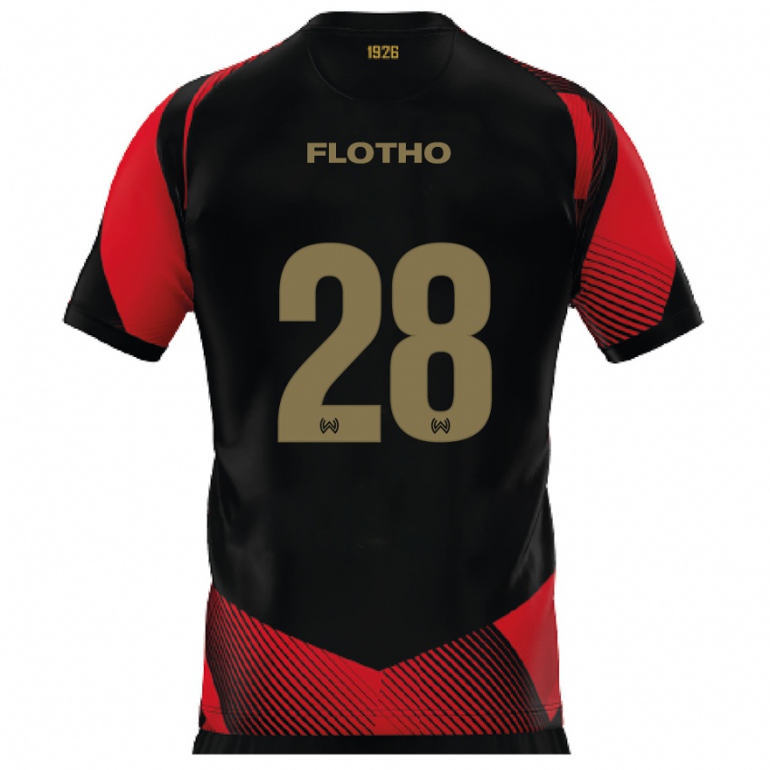 ילדים מוריץ פלות׳ו #28 שחור אדום ג'רזי ביתית 2025/26 חולצה קצרה