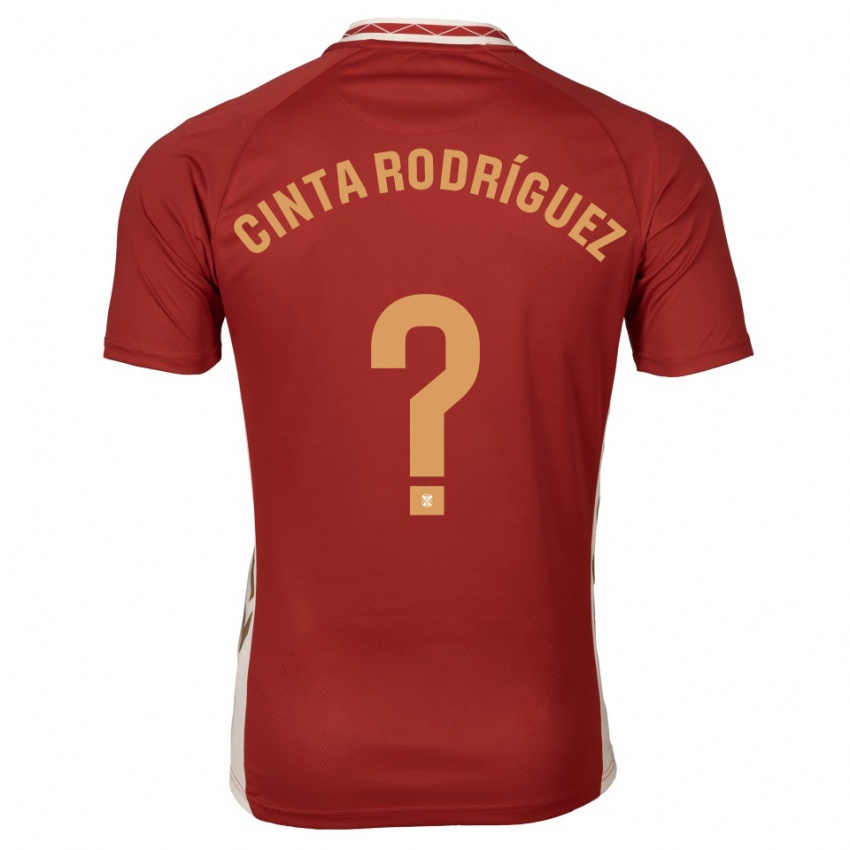 ילדים Cinta Del Mar Rodríguez Costa #0 בורדו זהב הרחק ג'רזי 2025/26 חולצה קצרה