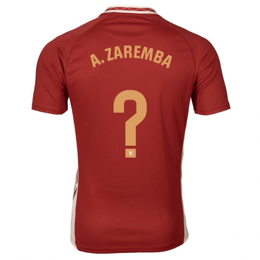 ילדים אלכסנדרה זרמבה #0 בורדו זהב הרחק ג'רזי 2025/26 חולצה קצרה