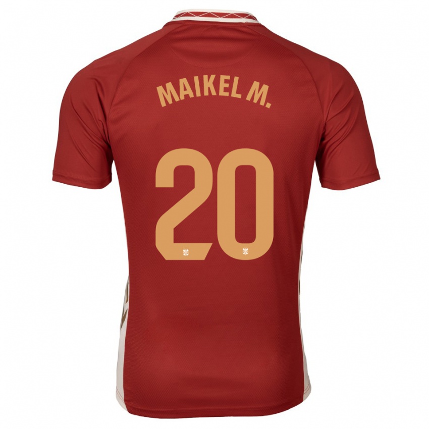 ילדים מייקל מסה #20 בורדו זהב הרחק ג'רזי 2025/26 חולצה קצרה