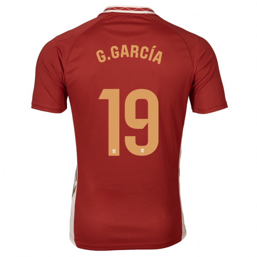 ילדים ג׳ובאני גרסיה רודריגז #19 בורדו זהב הרחק ג'רזי 2025/26 חולצה קצרה