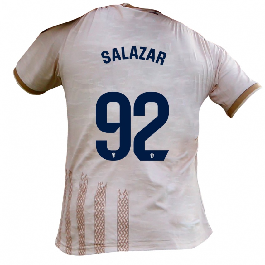 ילדים ישראל סלזאר #92 לבן מלוכלך חום הרחק ג'רזי 2025/26 חולצה קצרה