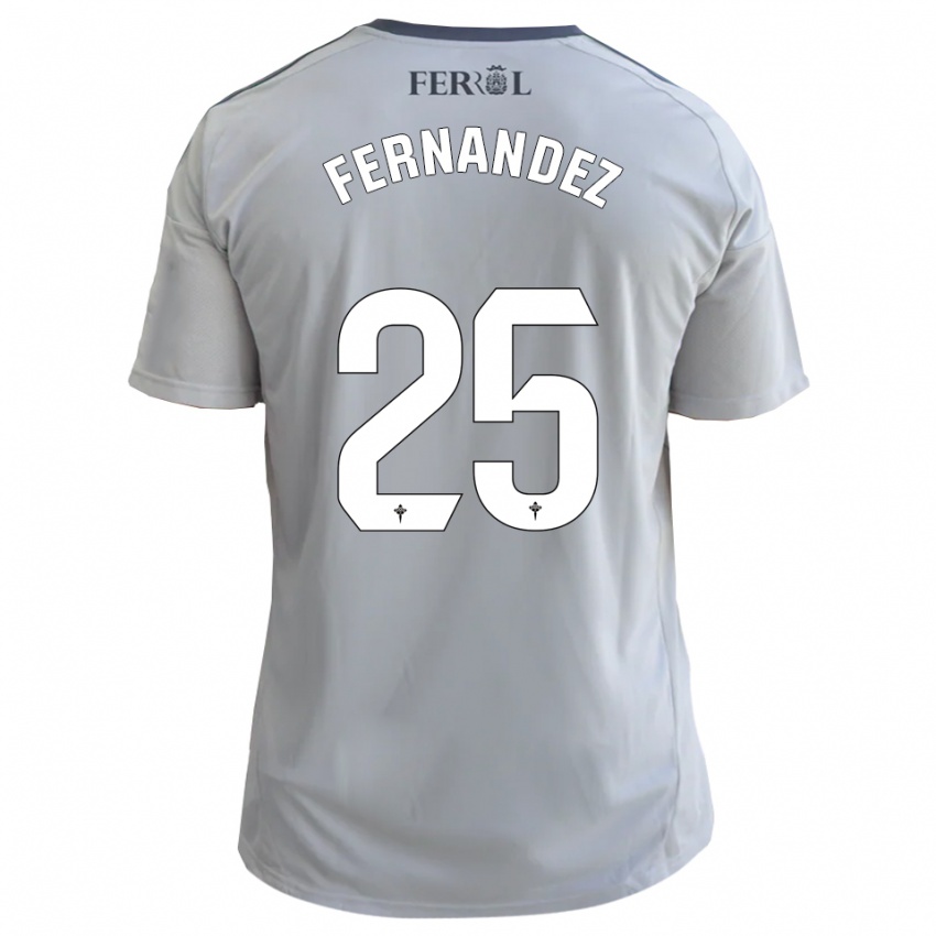 ילדים סזאר פרננדס #25 אפור כסף הרחק ג'רזי 2025/26 חולצה קצרה