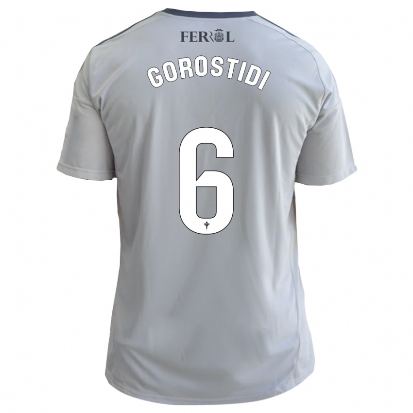 ילדים Ander Gorostidi #6 אפור כסף הרחק ג'רזי 2025/26 חולצה קצרה