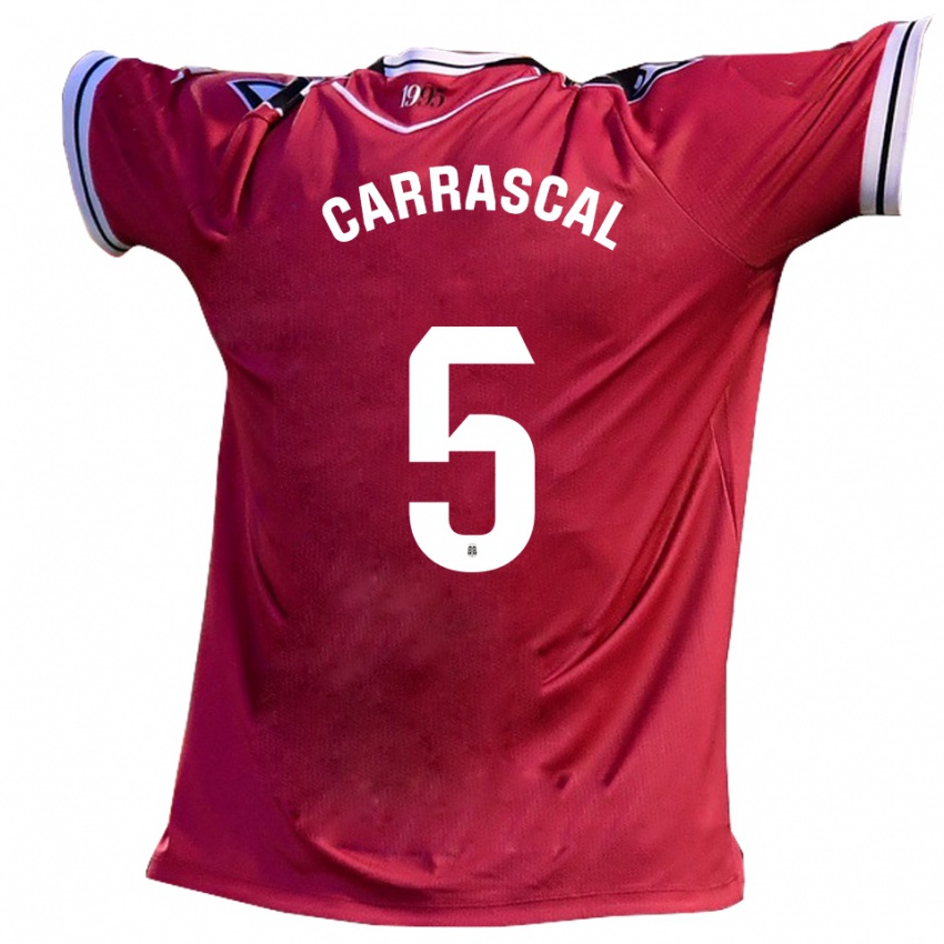 ילדים מרקו קרסקל #5 בורדו שחור הרחק ג'רזי 2025/26 חולצה קצרה