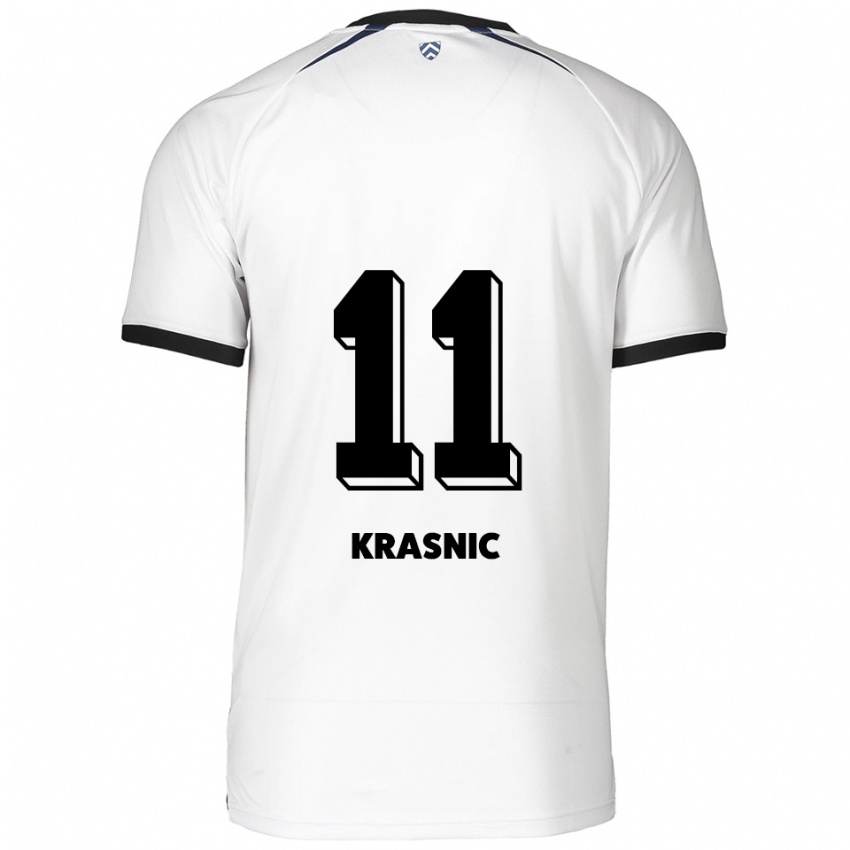 ילדים פביאנו פאבלוס קרזניק #11 לבן שחור הרחק ג'רזי 2025/26 חולצה קצרה